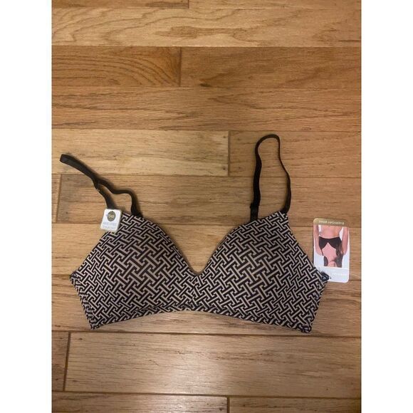 NWT Adrienne Vittadini women's patterned everyday wire free comfort bra size 34B - Picture 1 of 7